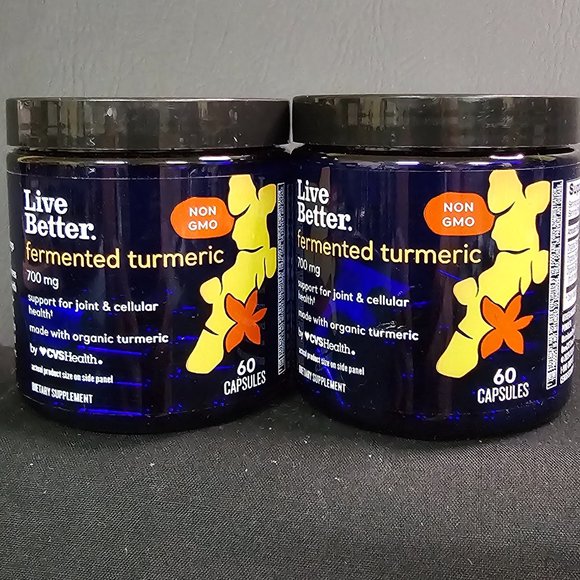Live Better Fermented Tumeric 2 pack New Exp 04/2024 - Picture 3 of 4